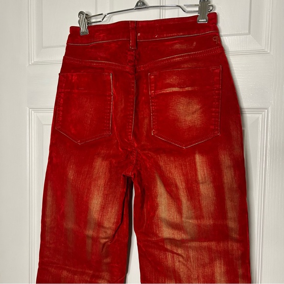 Anthropologie Pilcro The Annie Flocked High-Rise Straight-Leg Jeans - Picture 13 of 16